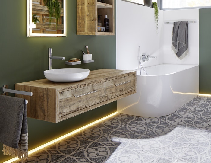 Kleine Bäder, Große Ideen: So gestalten Sie Ihr Traum-Badezimmer mit Badewanne () Kleine Bäder, Große Ideen: So gestalten Sie Ihr Traum-Badezimmer mit Badewanne